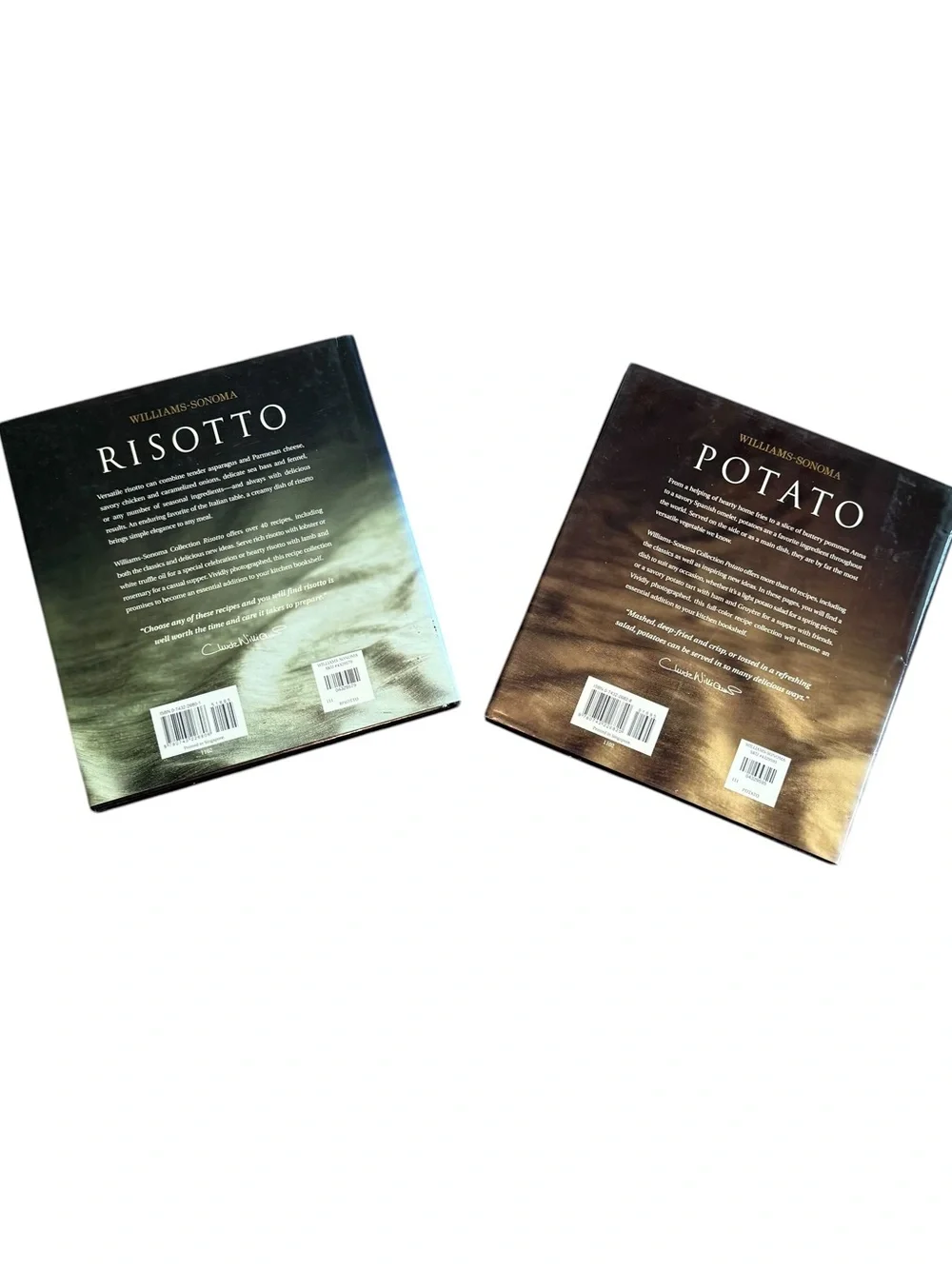 Williams Sonoma Cookbooks Risotto and Potatoes Dust Jackets